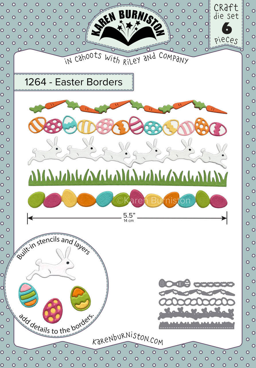 Karen Burniston - Dies - Easter Borders