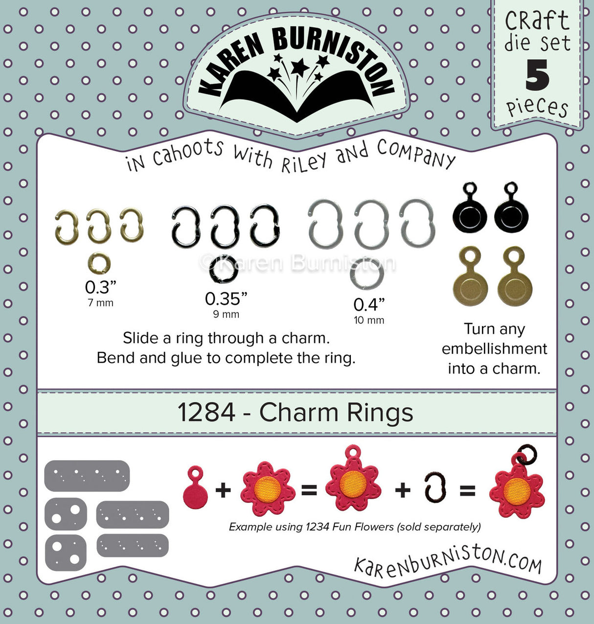 Karen Burniston - Dies - Charm Rings