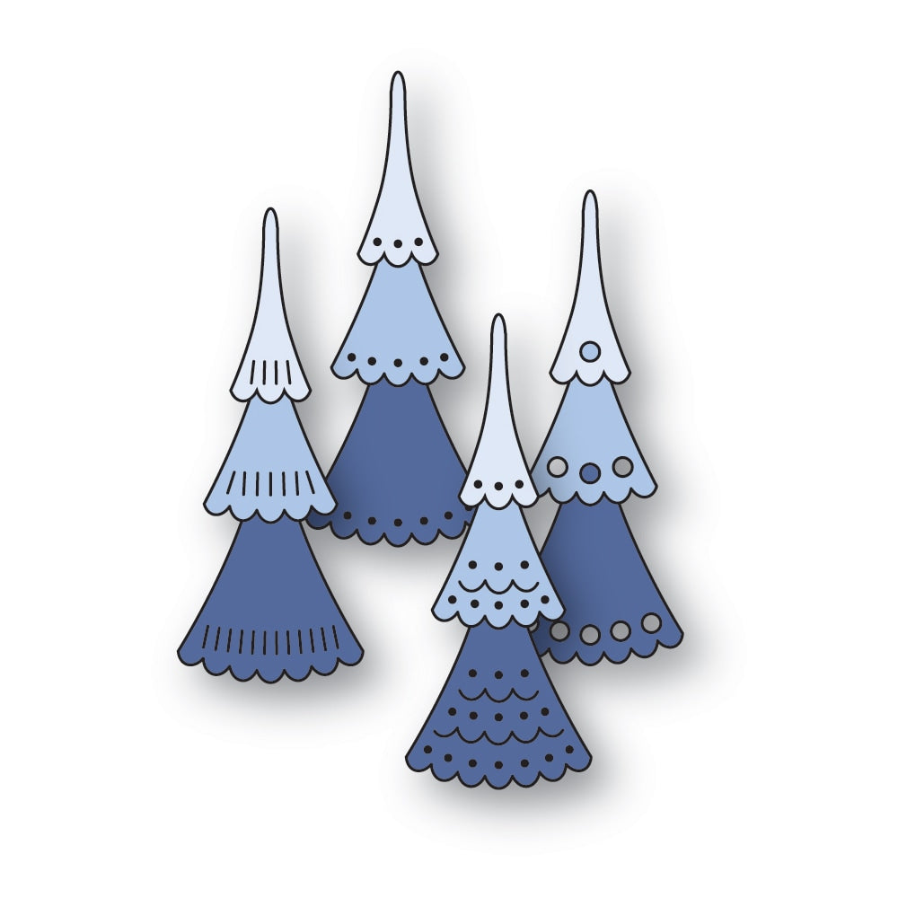 Poppystamps - Dies - Nordic Wispy Trees