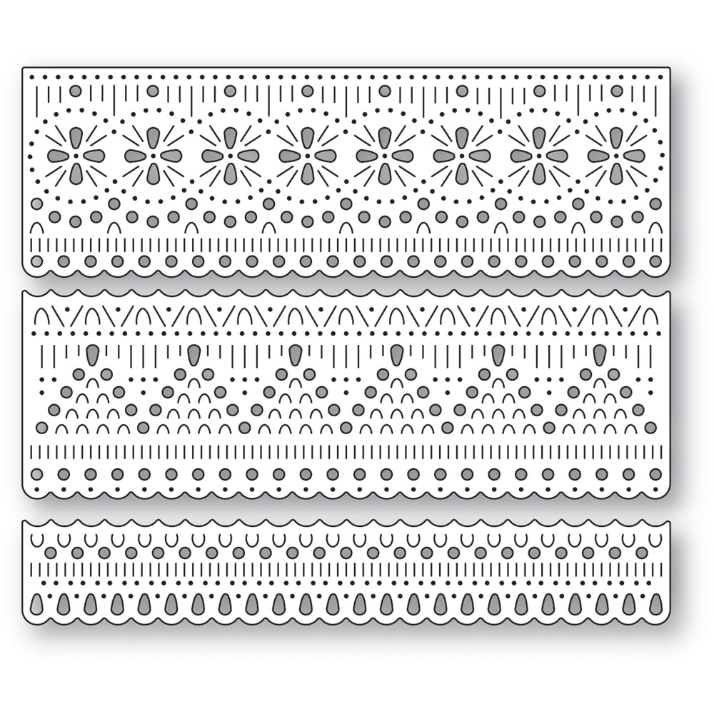 Poppystamps - Dies - Nordic Delicate Border Set