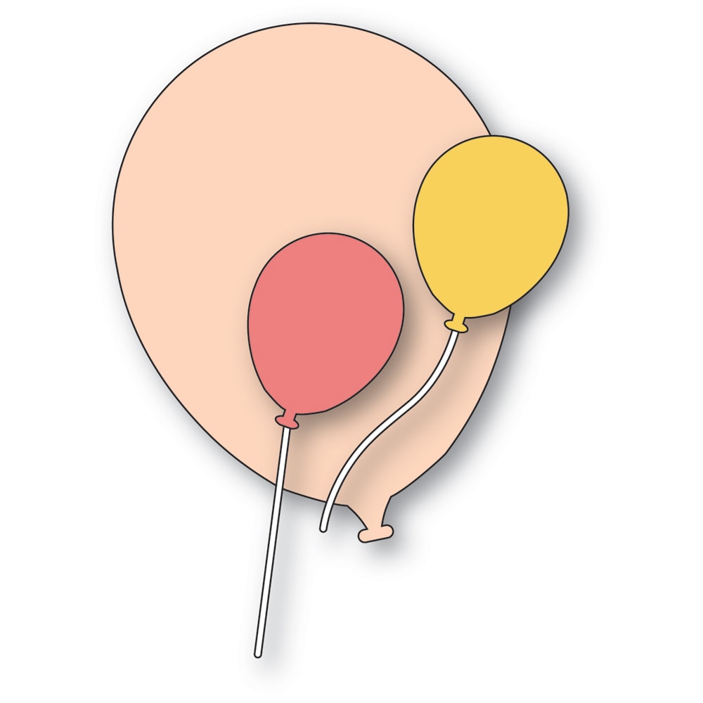 Poppystamps - Dies - Brilliant Birthday Balloons