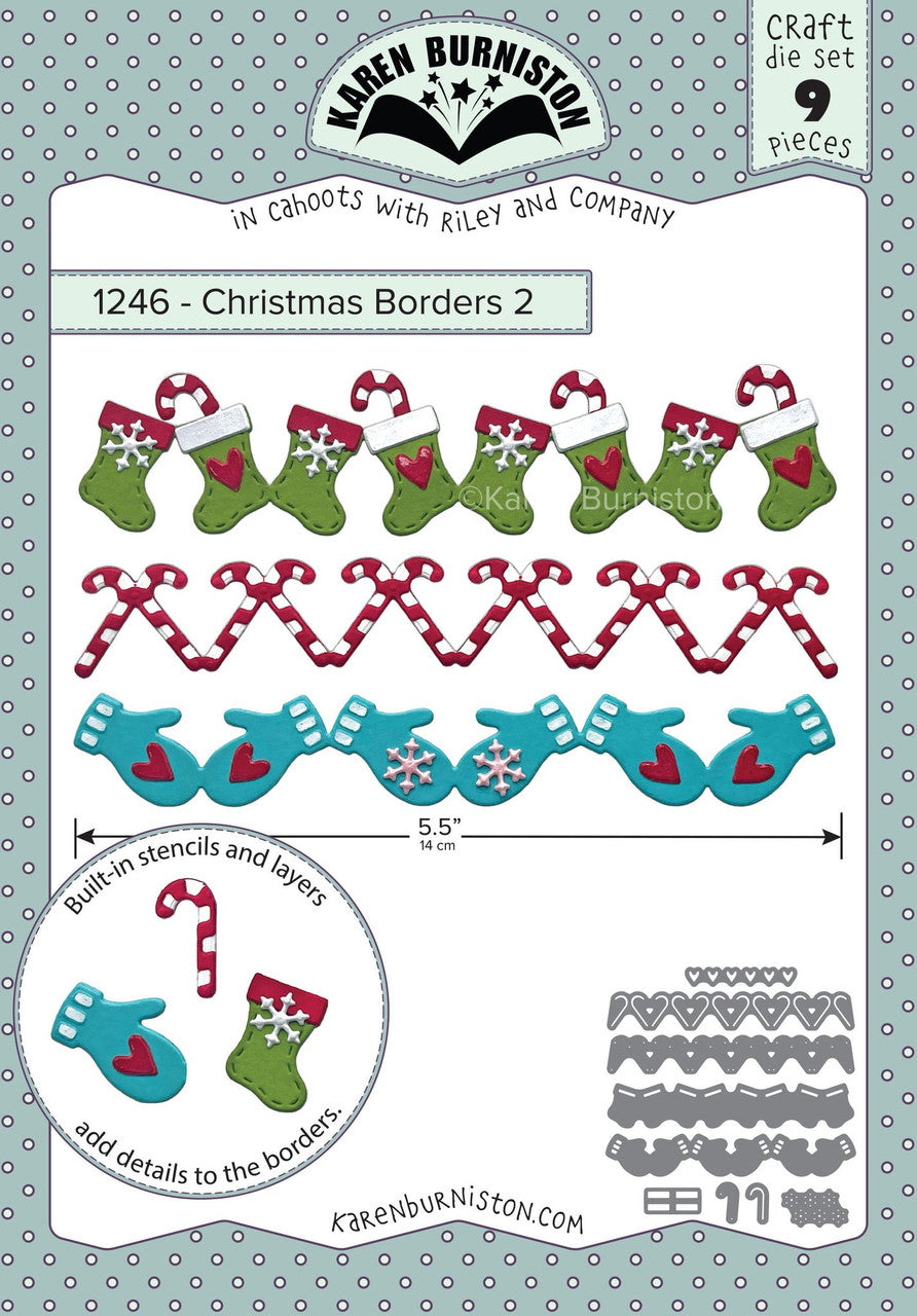 Karen Burniston - Dies - Christmas Borders 2