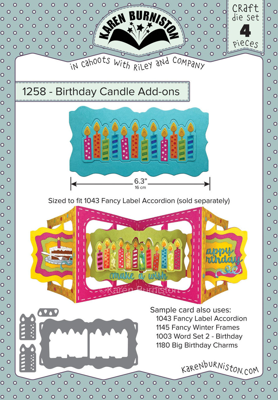 Karen Burniston - Dies - Birthday Candle Add-Ons