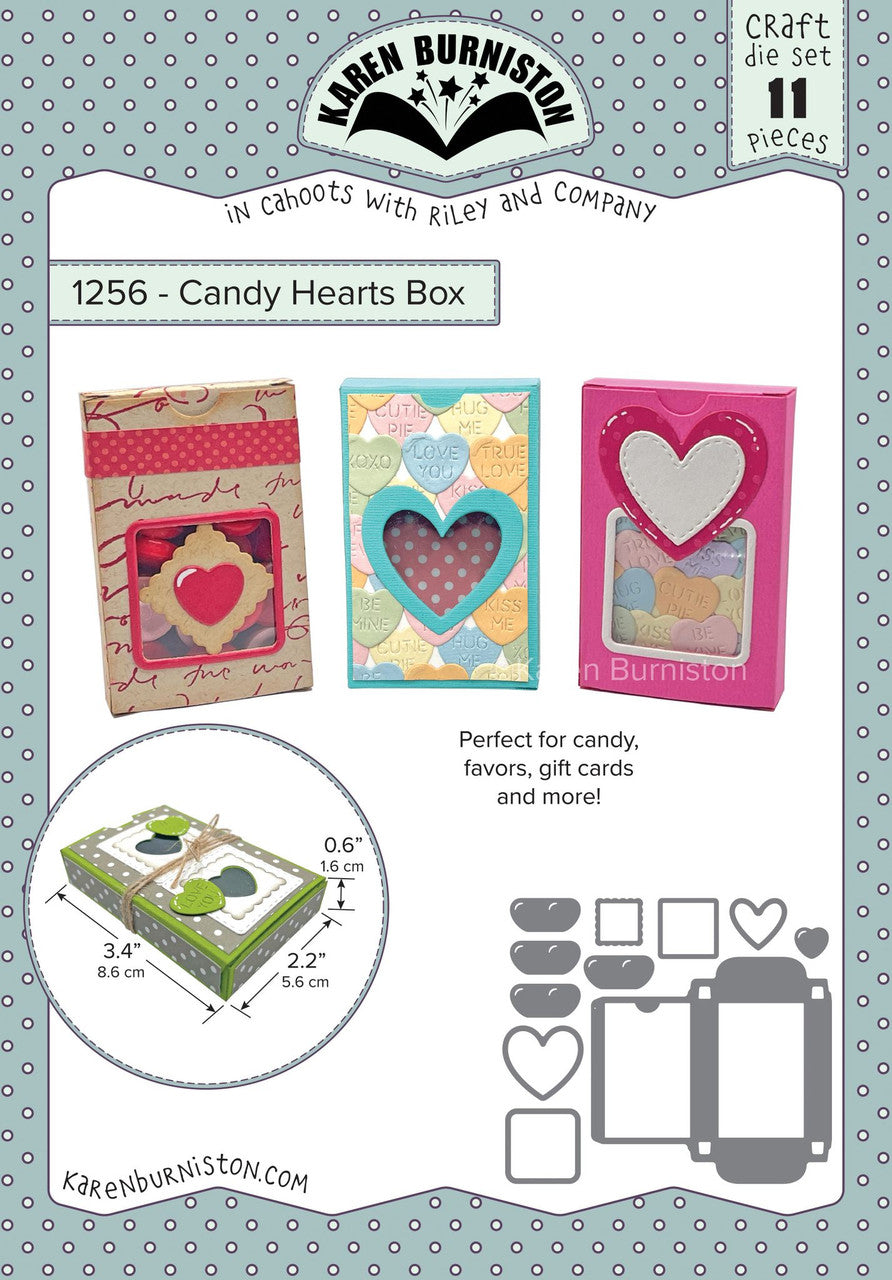 Karen Burniston - Dies - Candy Hearts Box