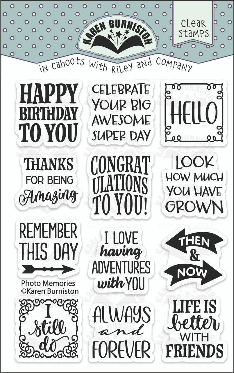Karen Burniston - Clear Stamps - Photo Memories