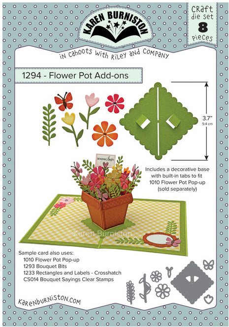Karen Burniston - Dies - Flower Pot Add-Ons