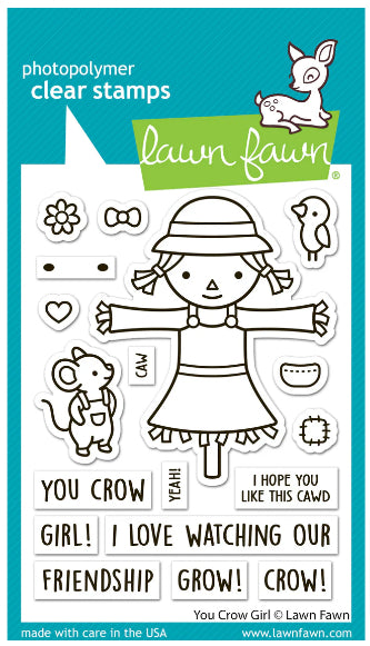 Lawn Fawn - You Crow Girl Stamps