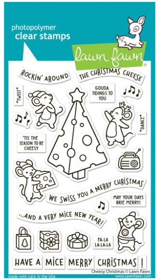 Lawn Fawn - Cheesy Christmas Stamps