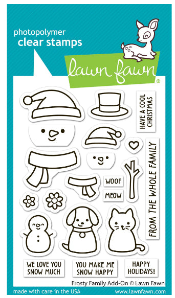 Lawn Fawn - Frosty Family Add-On Stamps