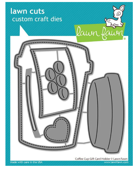 Lawn Fawn - Coffee Cup Gift Card Holder Dies