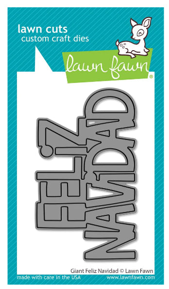Lawn Fawn - Giant Feliz Navidad Die