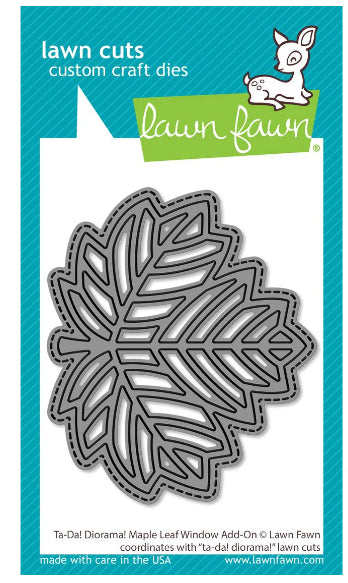 Lawn Fawn - Ta-Da! Diorama! Maple Leaf Window Add-On Die