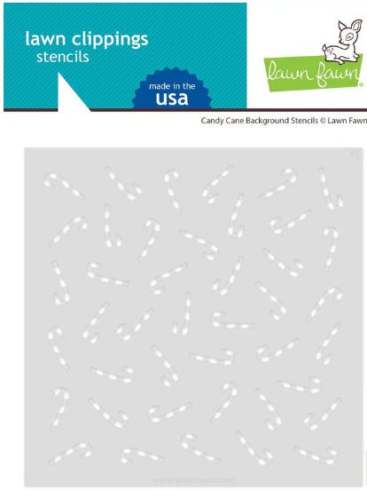 Lawn Fawn - Candy Cane Background Stencils