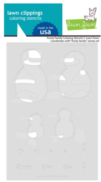 Lawn Fawn - Frosty Family Coloring Stencils