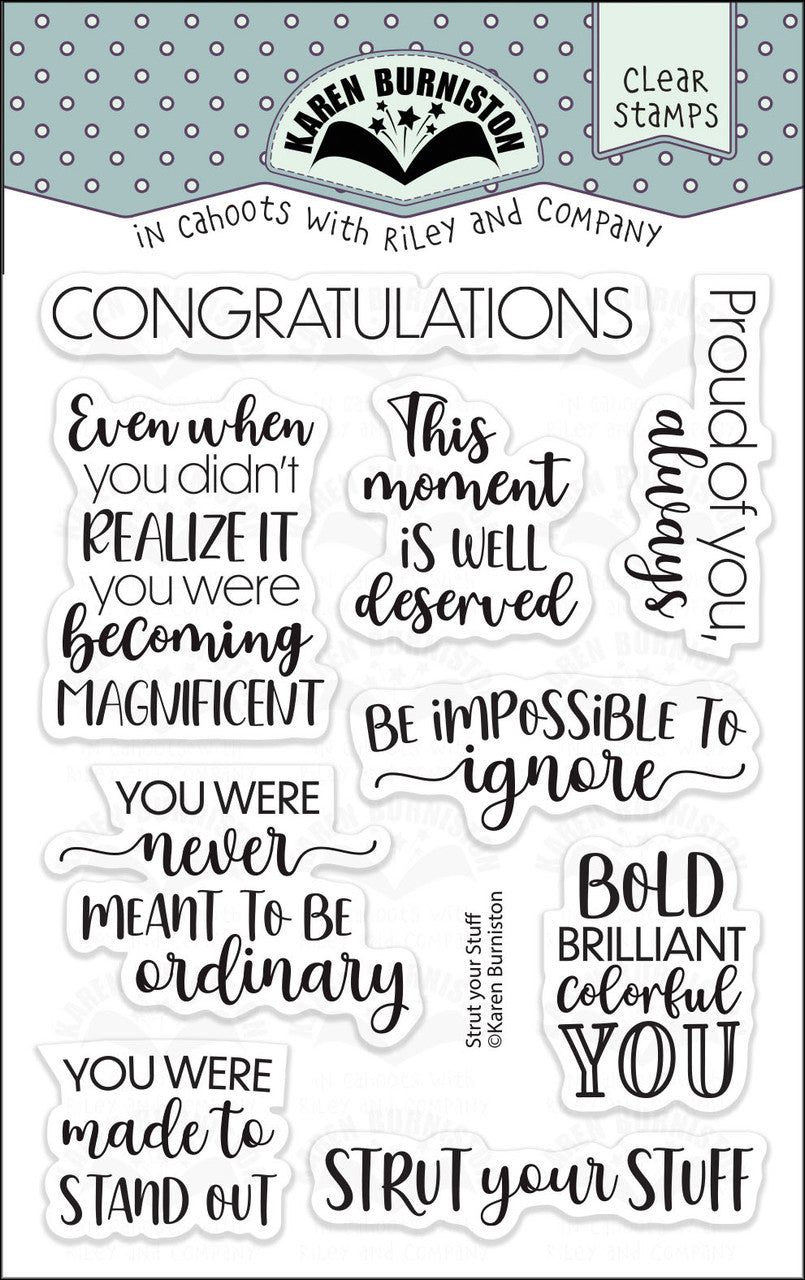 Karen Burniston - Stamps - Strut Your Stuff ( Ships Feb. 9th)