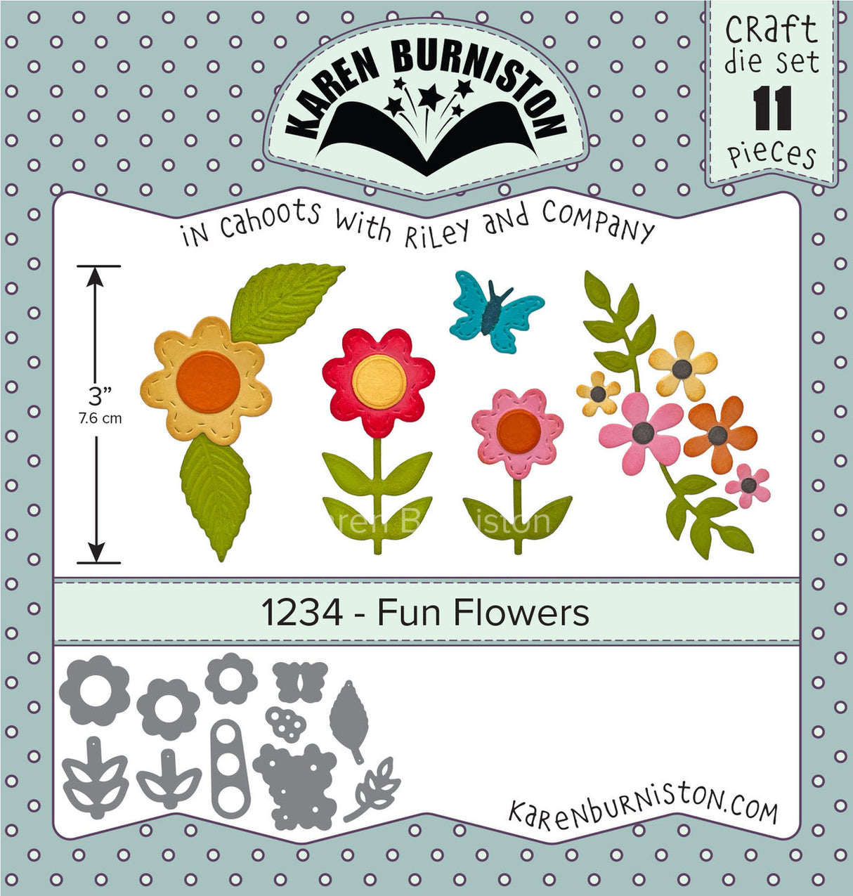 Karen Burniston - Dies - Fun Flowers