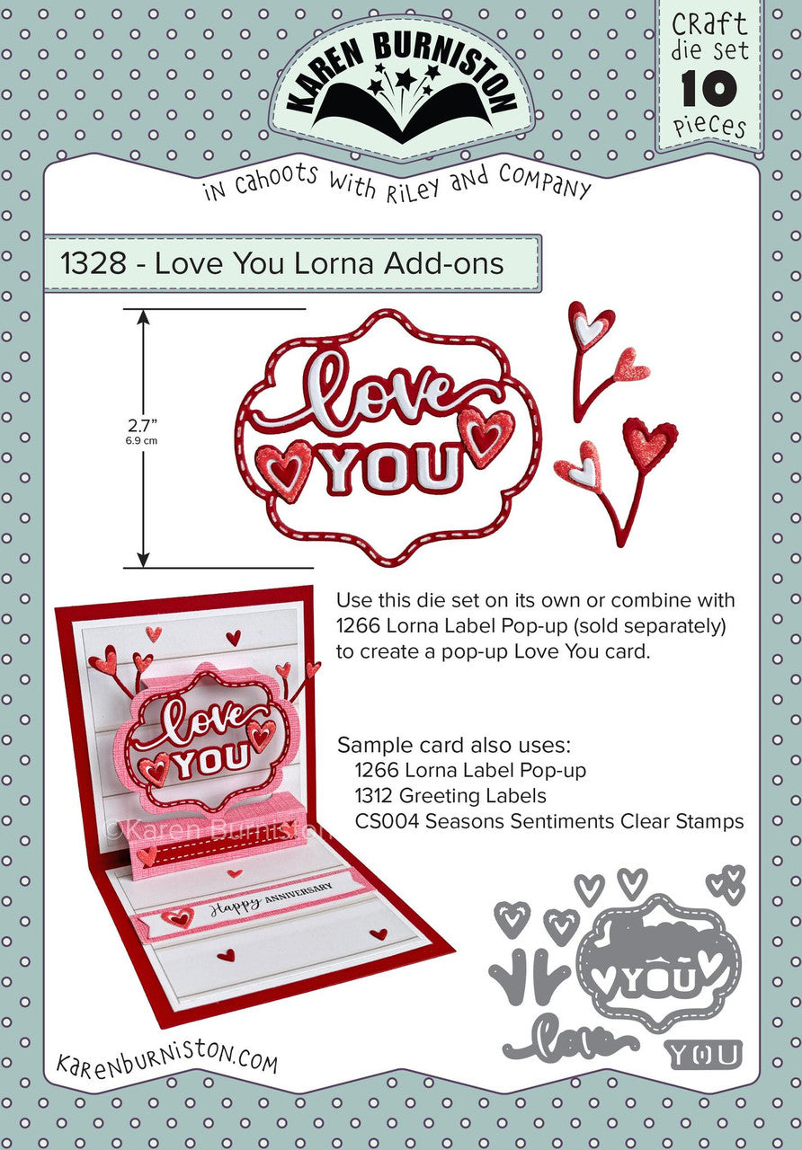 Karen Burniston - Dies - Love You Lorna Add-Ons ( Ships Feb. 9th)