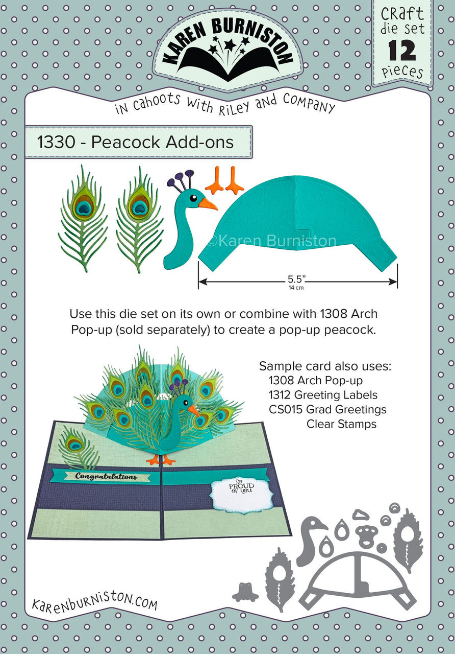 Karen Burniston - Dies - Peacock Add-Ons ( Ships Feb. 9th)