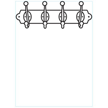 Darice - Embossing Folder - Coat Rack