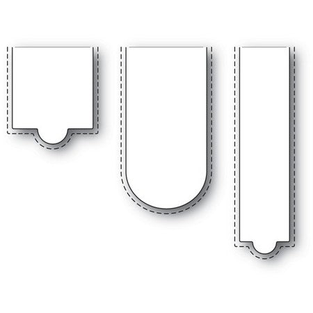 Poppystamps - Dies - Mixed Open Tabs