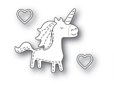 Poppystamps - Dies - Whittle Unicorn