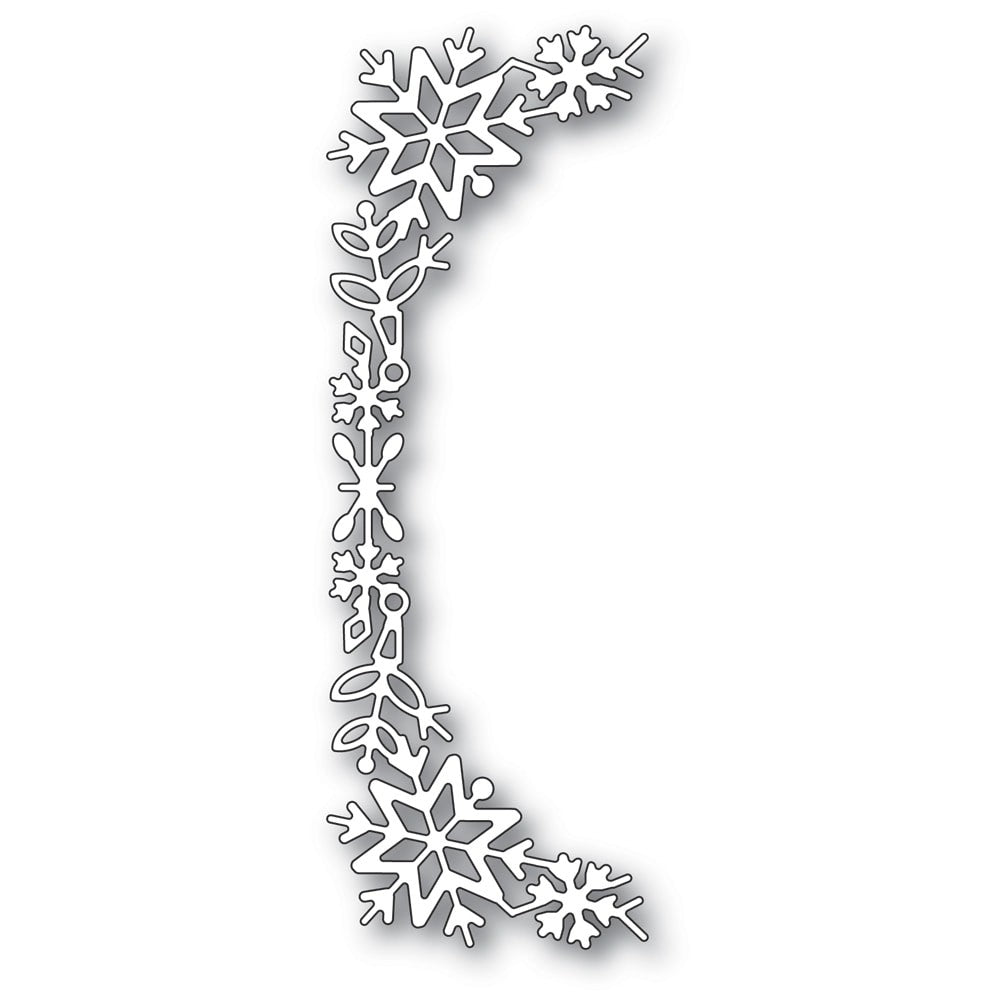 Poppystamps - Dies - Snowflake Tall Curve Border