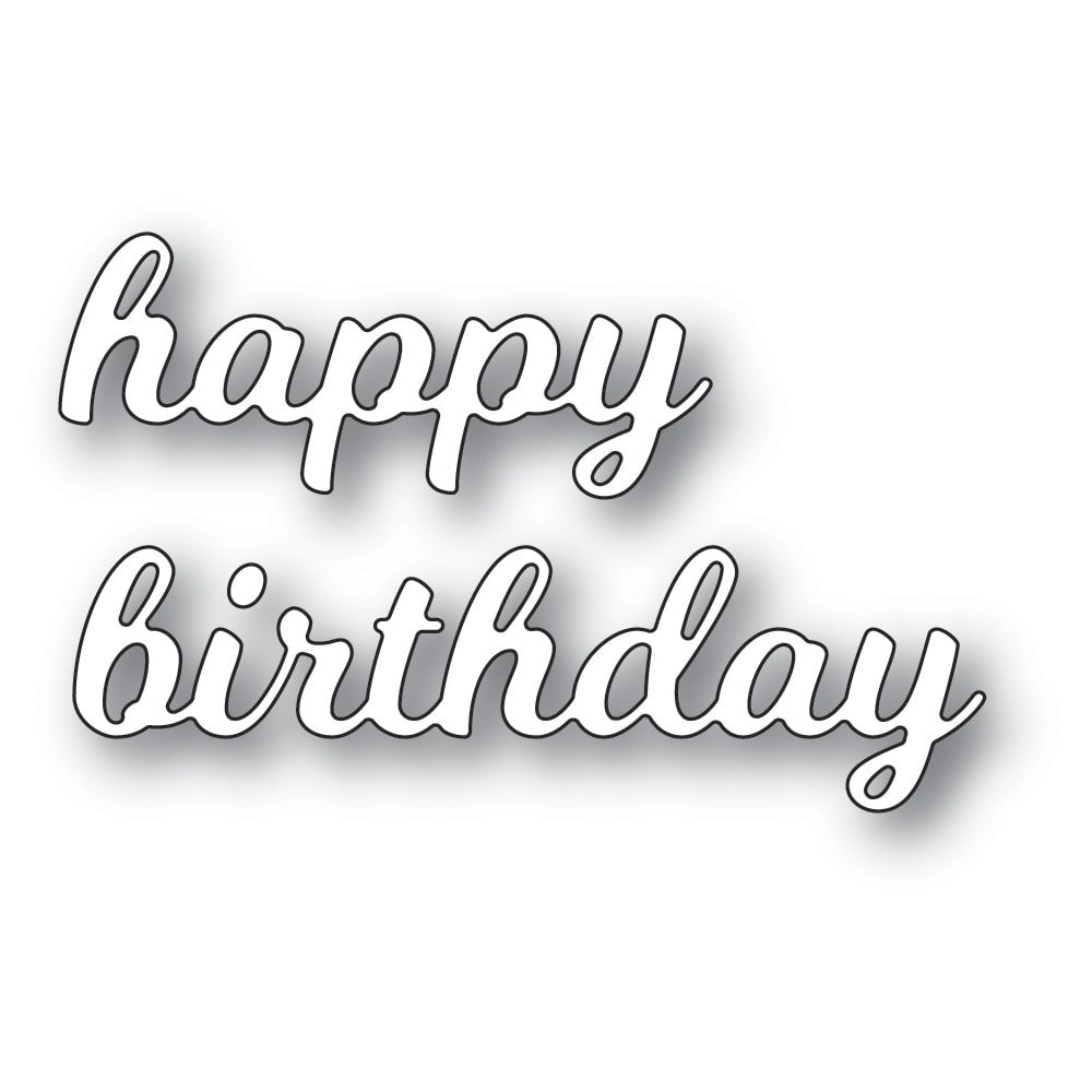 Poppystamps - Dies - Splendid Happy Birthday