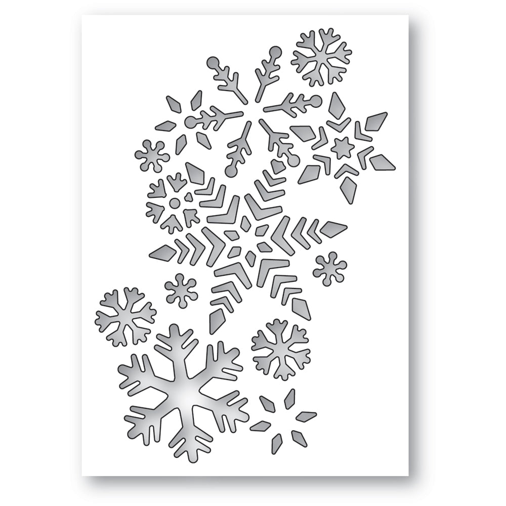 Poppystamps - Dies - Snowflake Flurry Collage