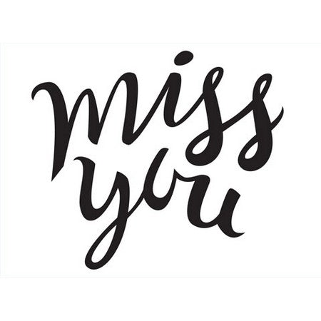 Darice - Embossing Folders - Miss You Sentiment