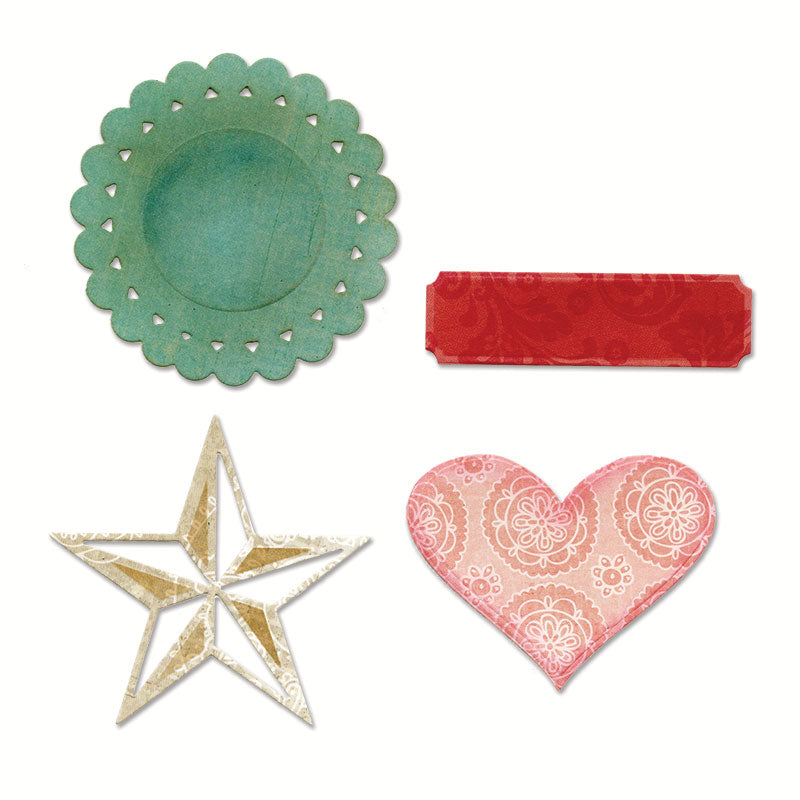 Sizzix Thinlits Die Set 4PK - Everyday Eclectic by Echo Park