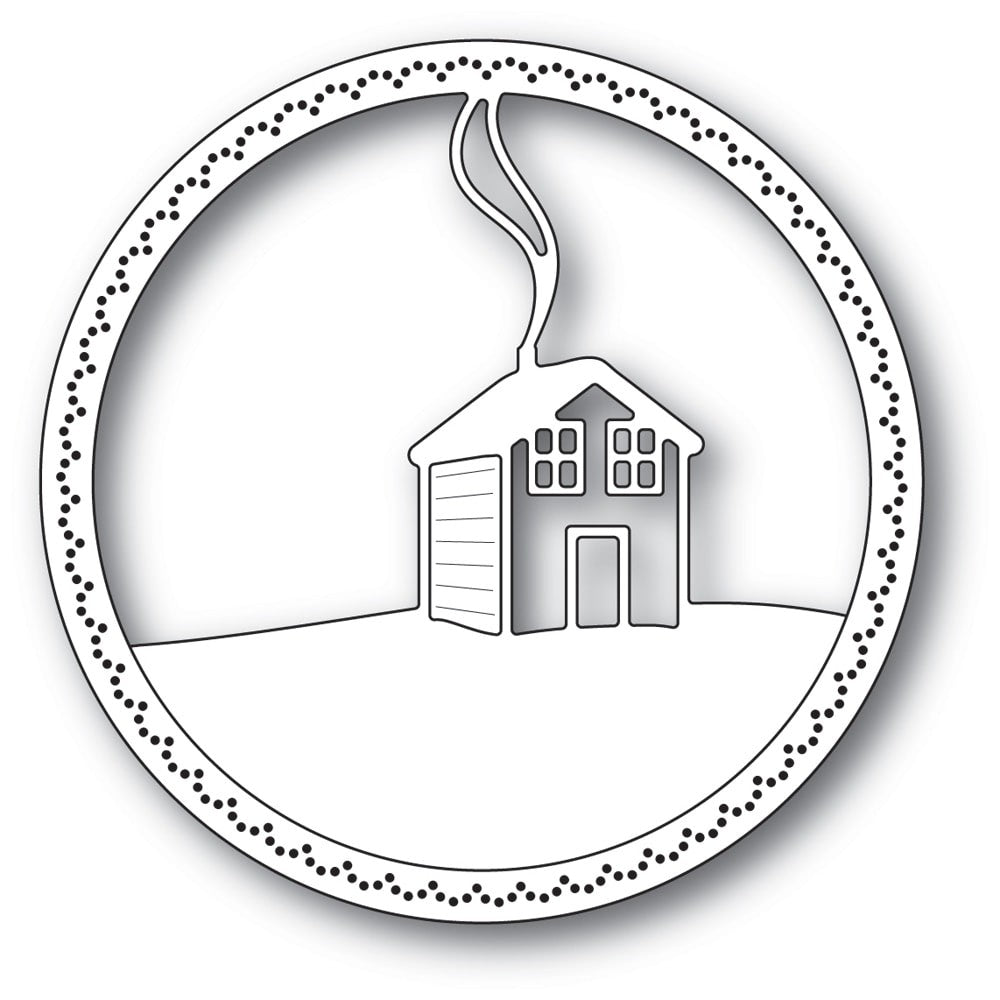 Memory Box - Dies - Snowy Cabin Circle
