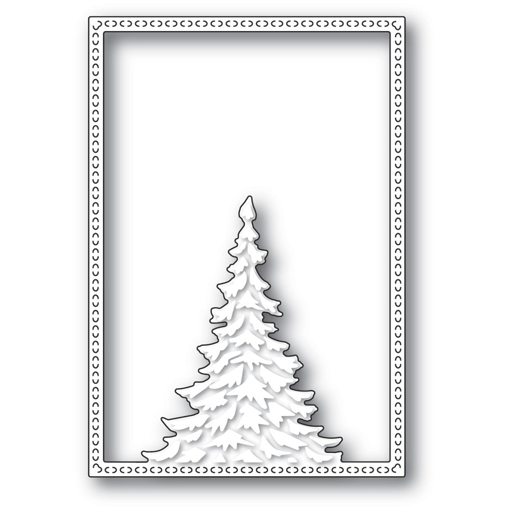 Memory Box - Dies - Single Pine Tree Frame