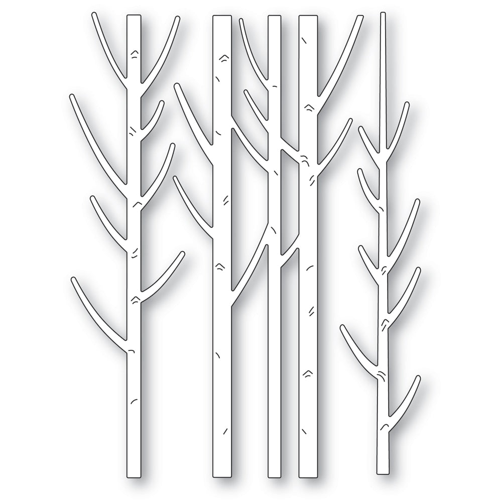 Memory Box - Dies - Birch Tree Trunks