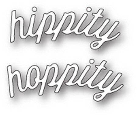 Memory Box - Dies - Hippity Hoppity Curved Script