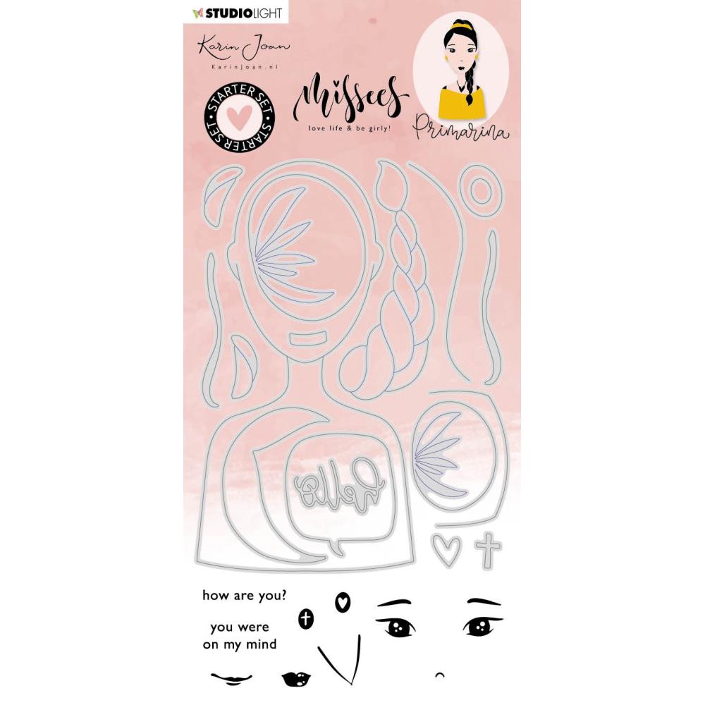 Studio Light - Stamp & Die Set - Karin Joan Missees - Primarina