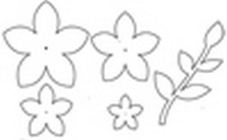 Tessler Stamps - Ellentina Dies - Hawaian Flower Set