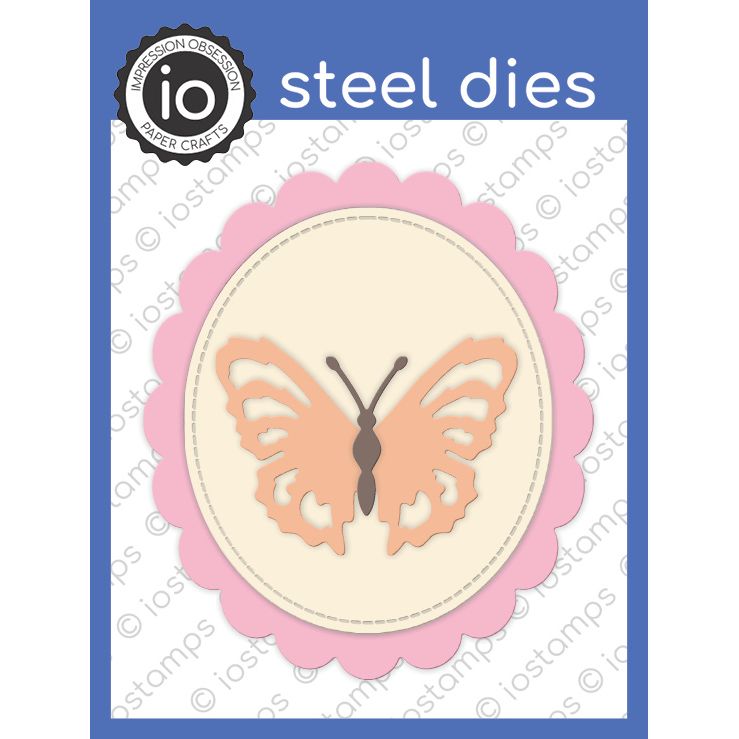 Impression Obsession - Dies - Butterfly & Scalloped Frame