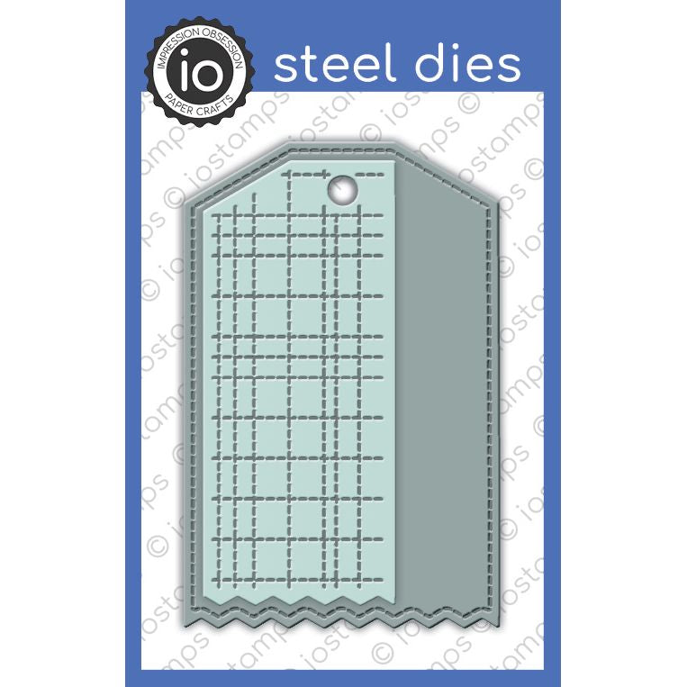 Impression Obsession - Dies - Plaid Tag