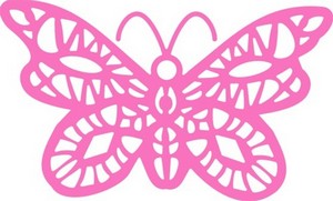 Cheery Lynn Designs - Oriental Butterfly Doily