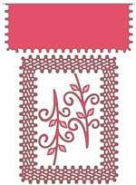 Cheery Lynn Designs - Japanese Lace & Flourish Frame W/ Angel Wing