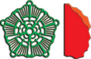 Cheery Lynn Designs - Christmas Tree Decoration w/ Angel Wing