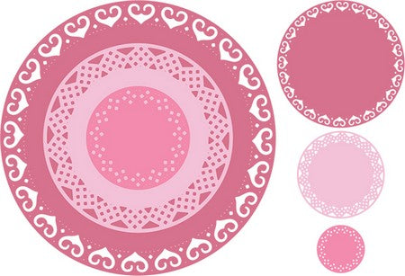 Cheery Lynn Designs - Vienna Waltz Circle Boutique Stackers Frame (Set of 3)