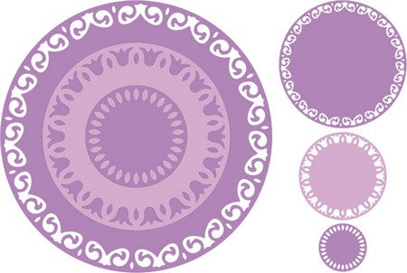 Cheery Lynn Designs - Stockholm Serenity Circle Boutique Stackers Frame (Set of 3)