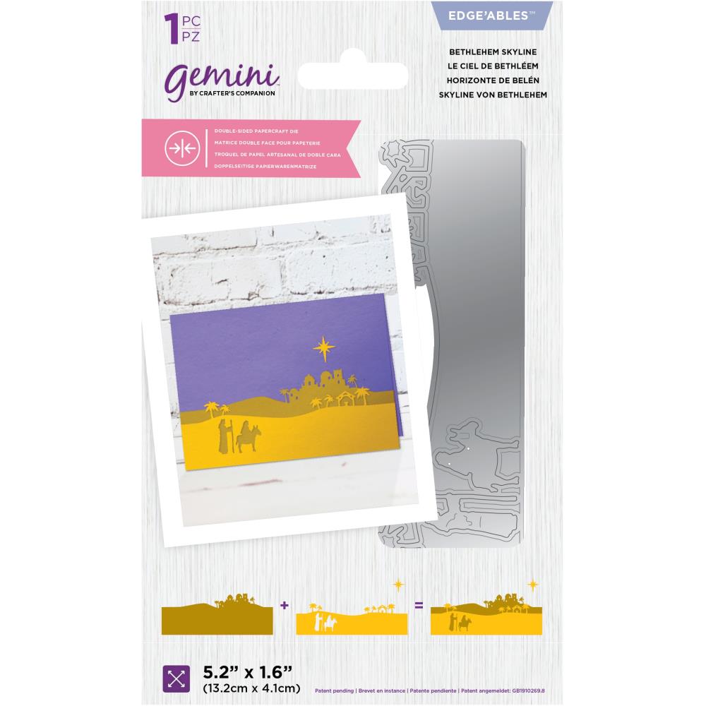 Gemini - Edgeable Double-Sided Dies - Bethlehem Skyline