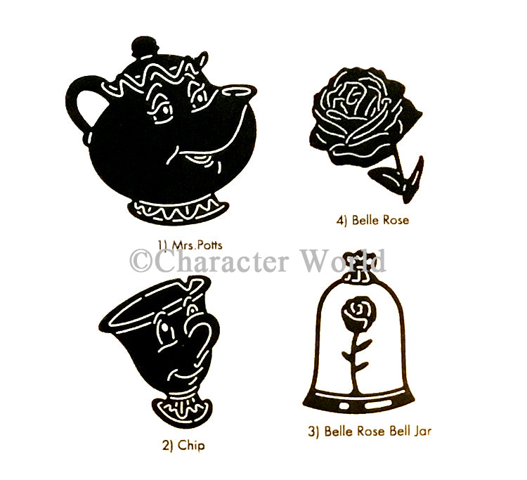 Disney Princesses Belle Embellishments Die Set