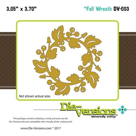 Die-Versions - Whispers - Fall Wreath