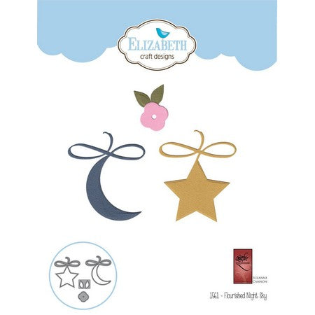 Elizabeth Craft Designs - Dies - Flourished Night Sky