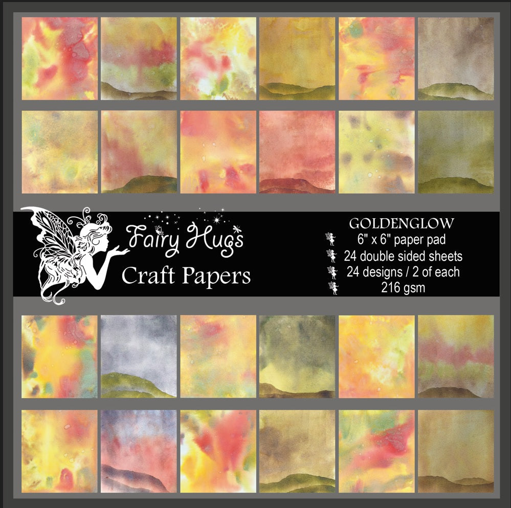 Fairy Hugs - 6" x 6" Paper Pad - Goldenglow Paper Pad