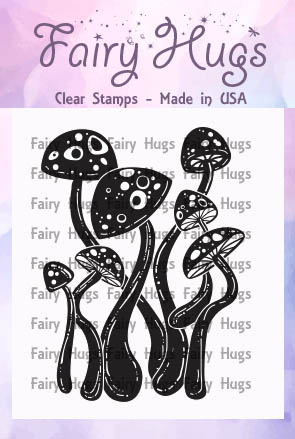 Fairy Hugs Stamps - Dancing Mushrooms