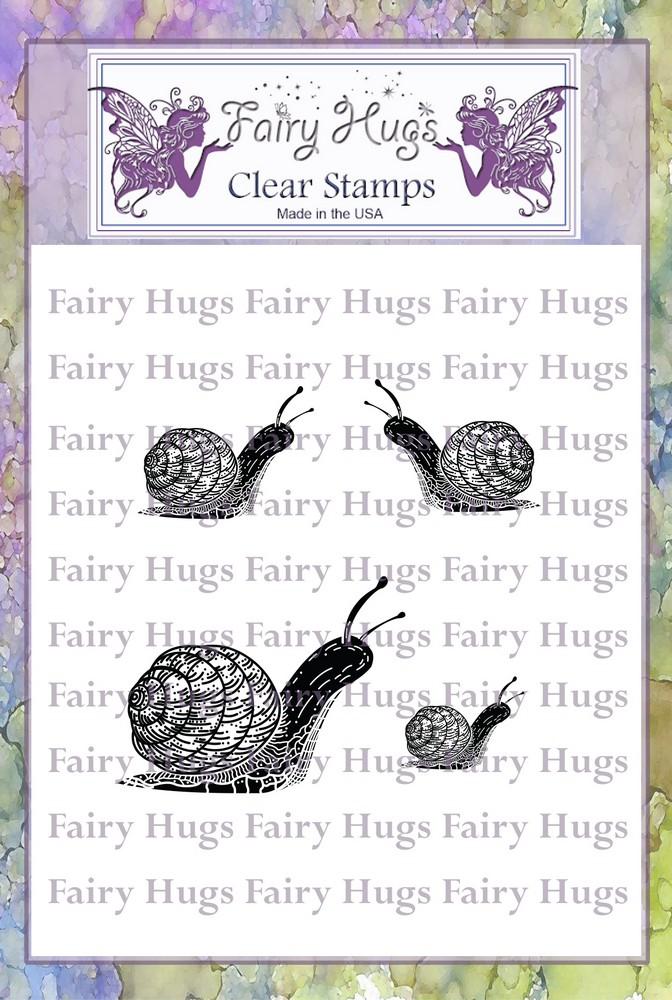 Fairy Hugs Stamps - Snail Family